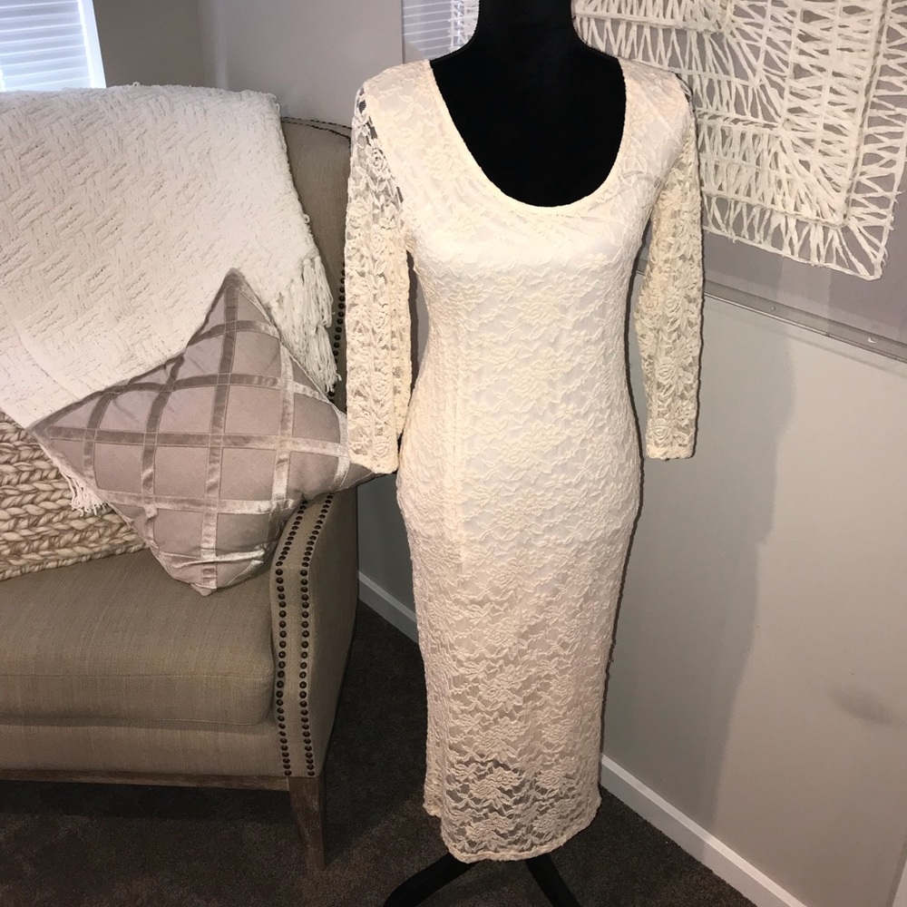 Cream White dress